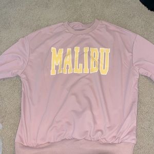size- medium color- baby pink and malibu is in yellow